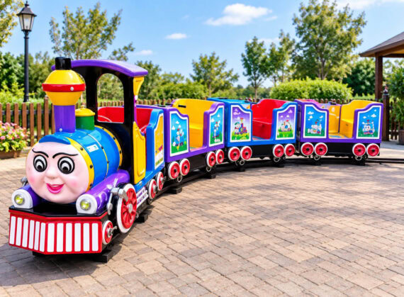 Kindertrein op rails